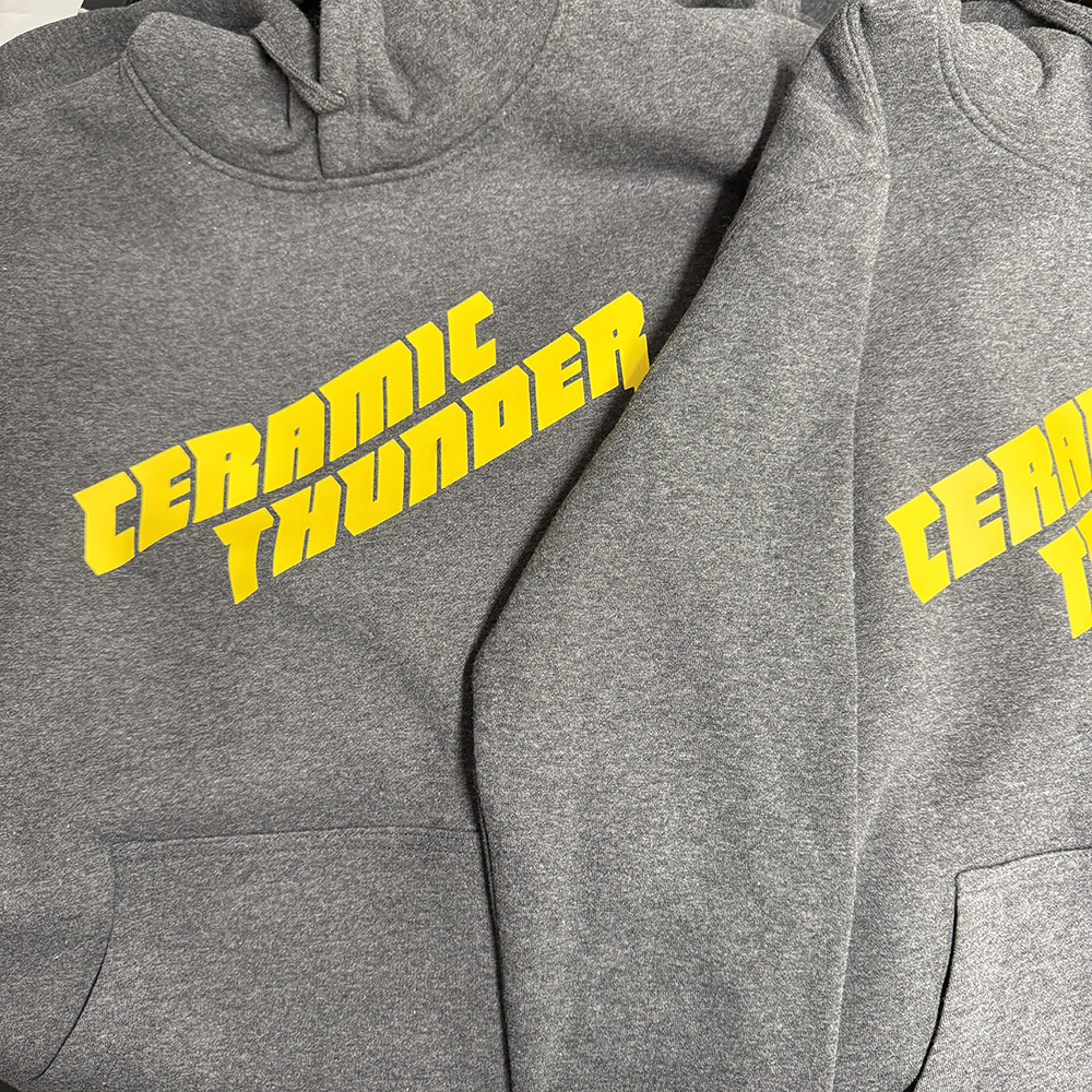 Ceramic Thunder Heather Hoodies