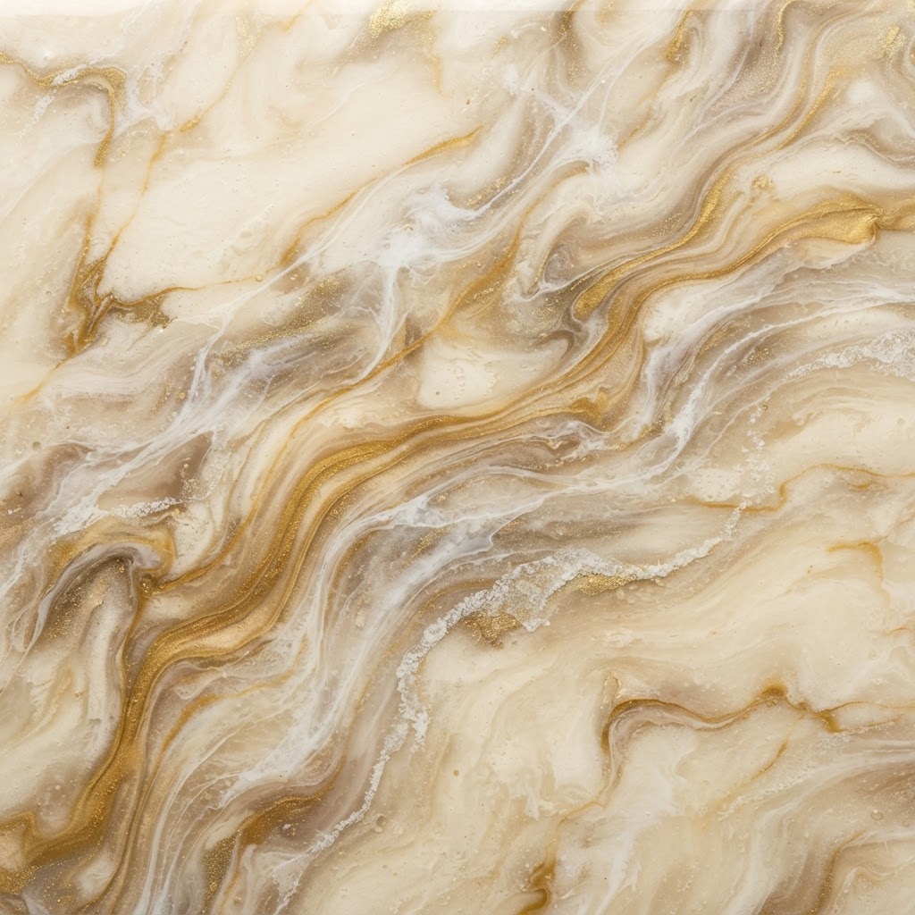 Colorado Gold macro detail showing surface texture and veining, Warm Mineral design direction