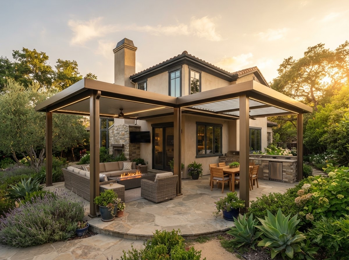 Custom patio cover configuration