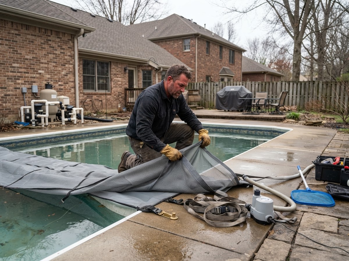 Pool opening and closing service in Evansville Indiana