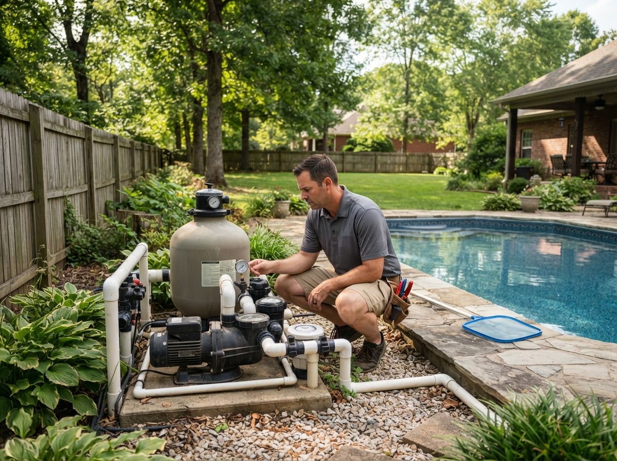 Professional residential pool inspection in Henderson Kentucky