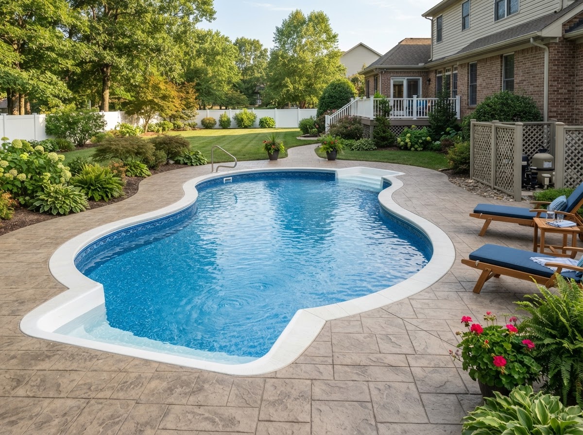 Vinyl liner replacement for a residential pool in Henderson Kentucky