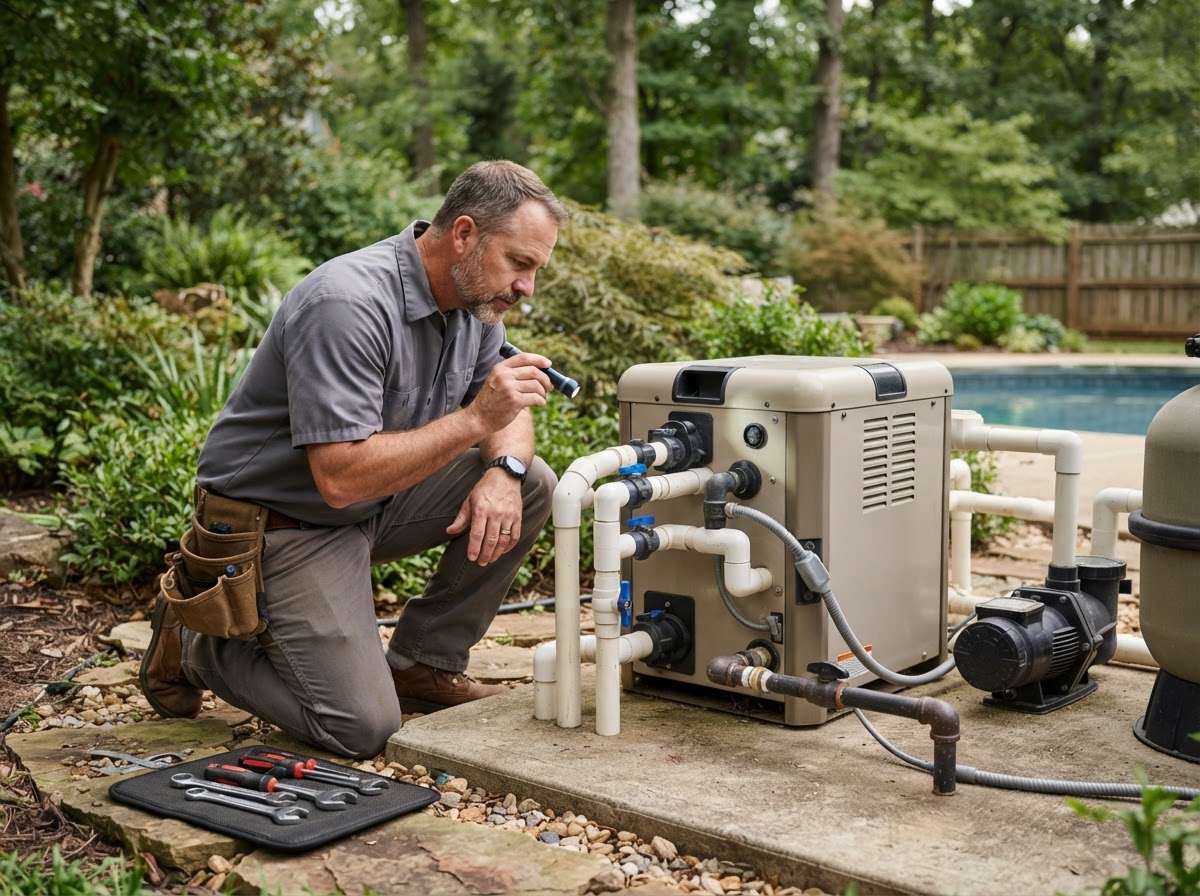 Professional pool heater repair in Henderson Kentucky