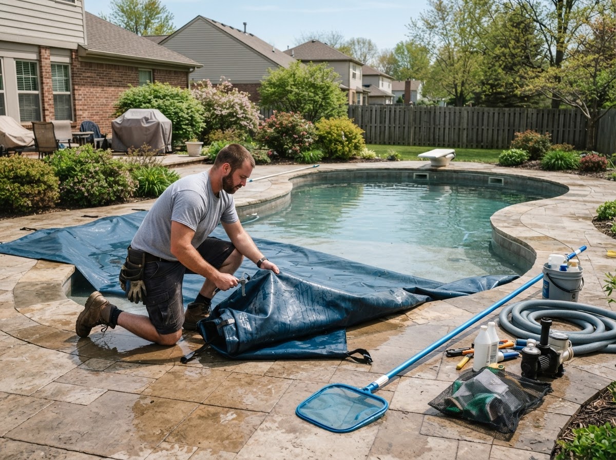 Pool opening and closing service in Chandler Indiana