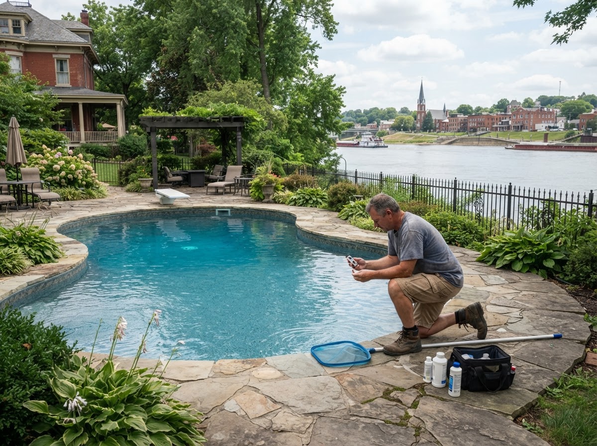 Professional residential pool service in Newburgh Indiana