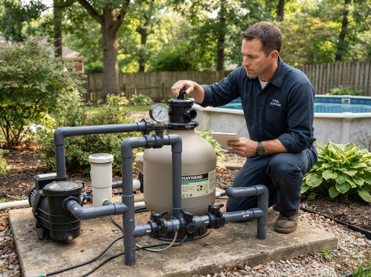 Pool filter repair service in Henderson Kentucky