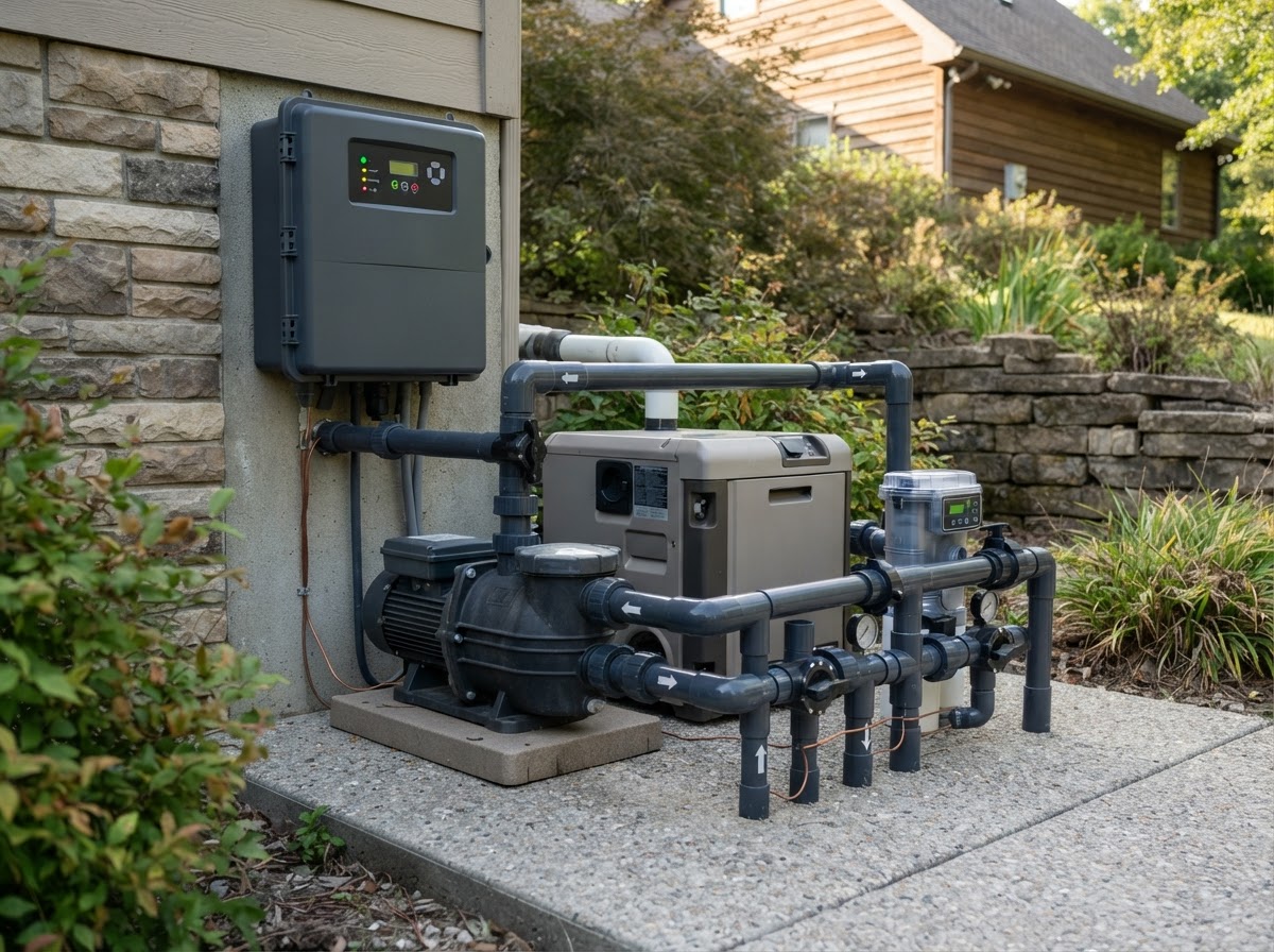 Residential pool automation controller and equipment system