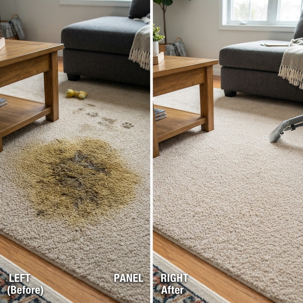 Pet Stain & Subfloor Deodorization