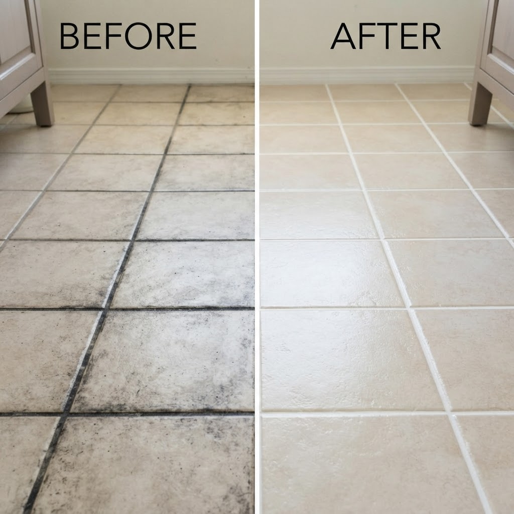 Kitchen Tile & Grout Scrub