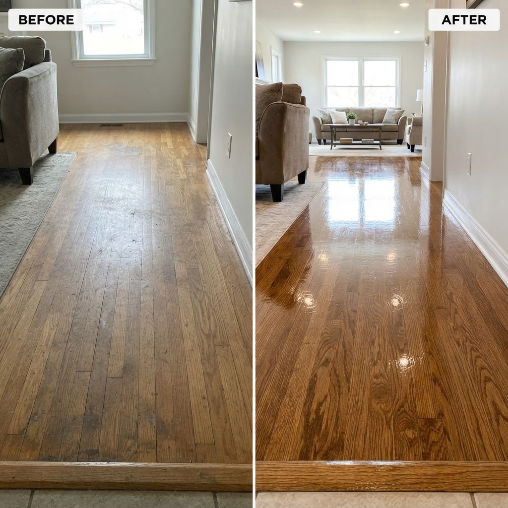 Oak Hardwood Scrub & Gloss Seal