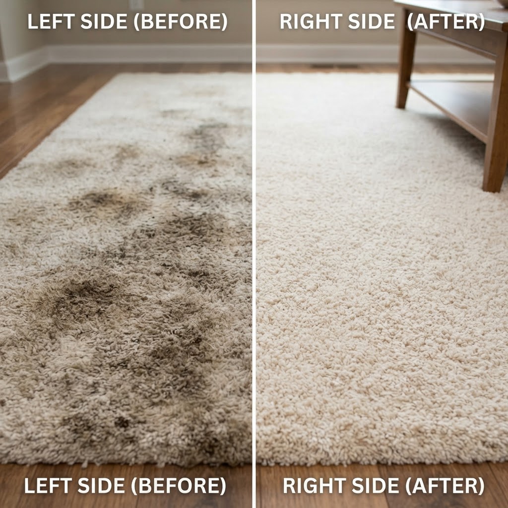 Heavy Traffic Carpet Restoration