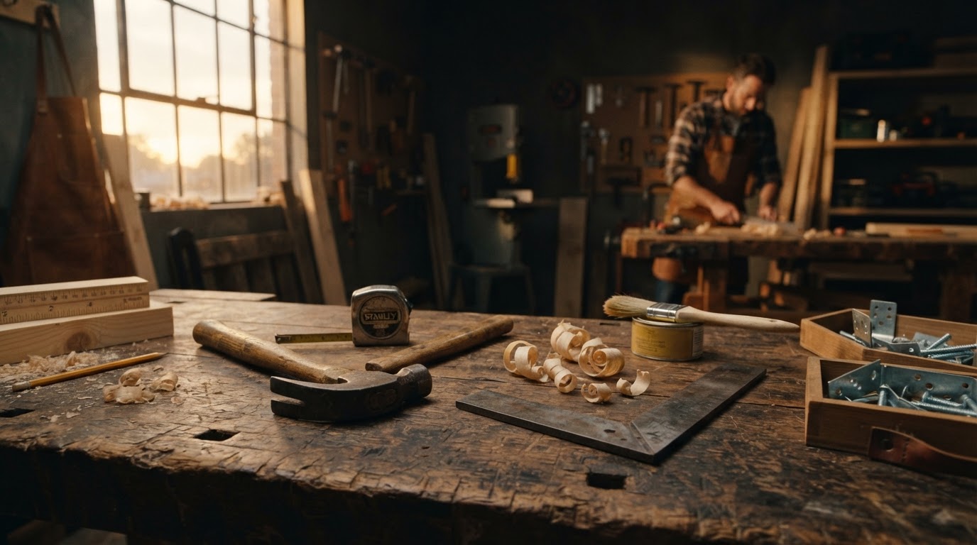 DNR Projects craftsmanship tools and construction workbench