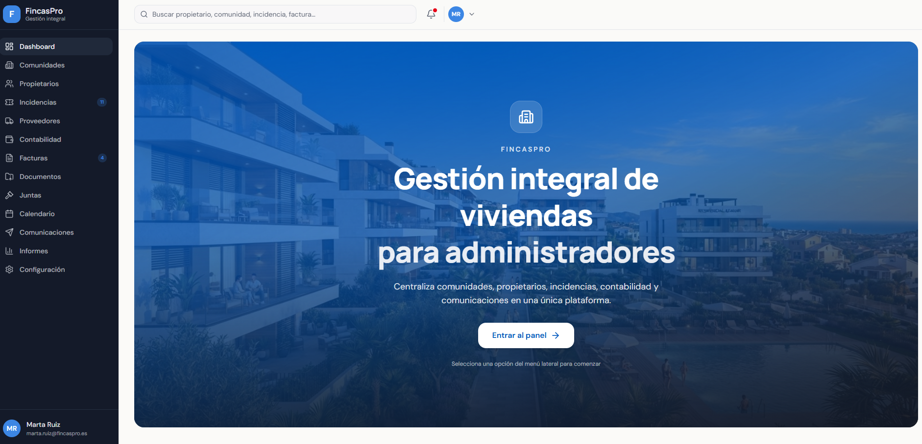 FincasPro CRM Administradores de Fincas
