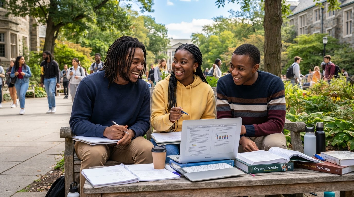 Students collaborating across programs at St. Michael's University