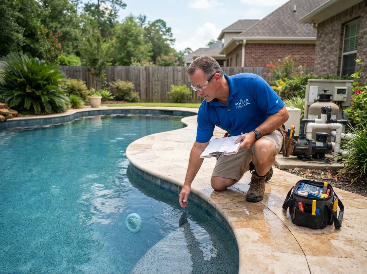 Residential pool inspection service in Pooler GA