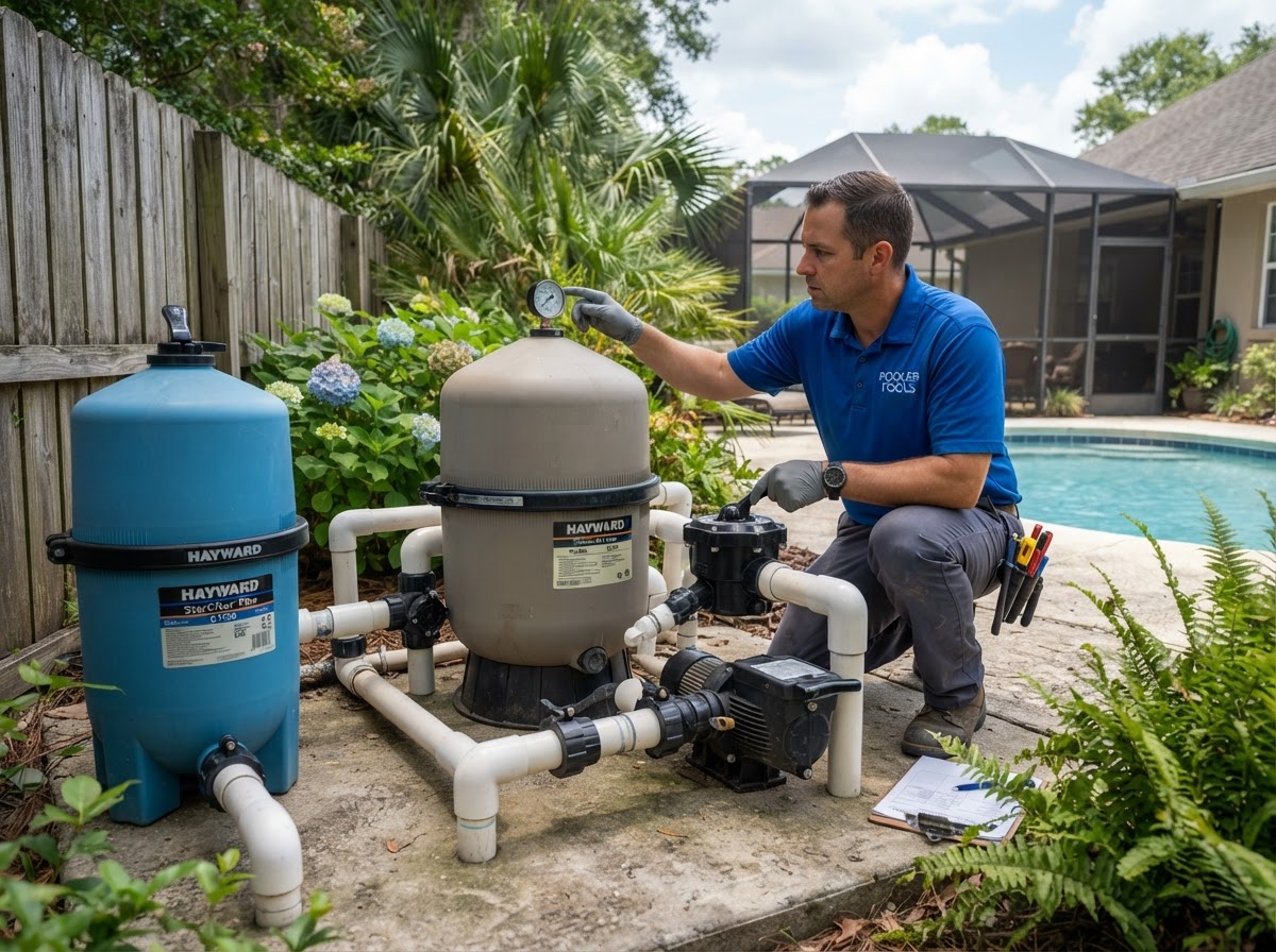 Pool filter repair service in Pooler Georgia