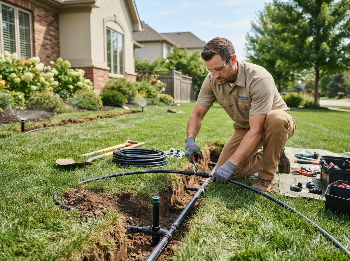 Irrigation Companies professional service business — website, CRM, and AI receptionist system by Benchmark Blueprint