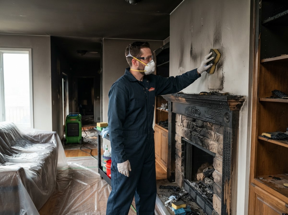 Fire & Water Damage Restoration professional service business — website, CRM, and AI receptionist system by Benchmark Blueprint