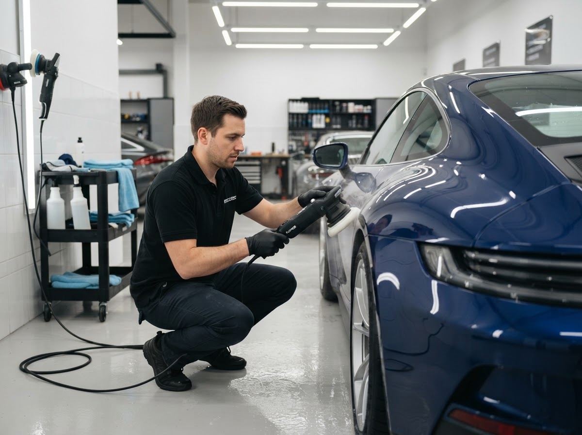 Auto Detailing professional service business — website, CRM, and AI receptionist system by Benchmark Blueprint
