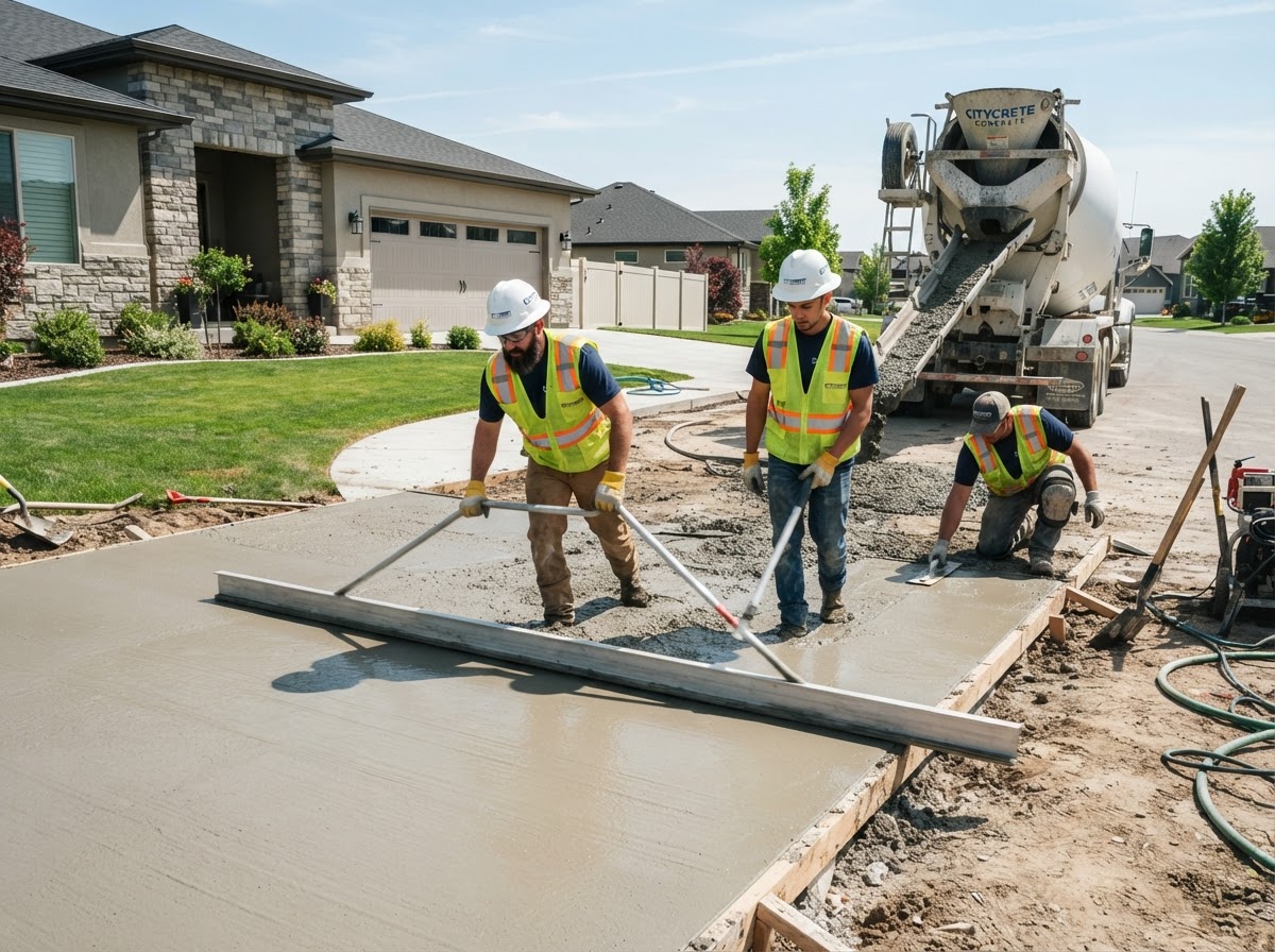 Concrete Contractors professional service business — website, CRM, and AI receptionist system by Benchmark Blueprint