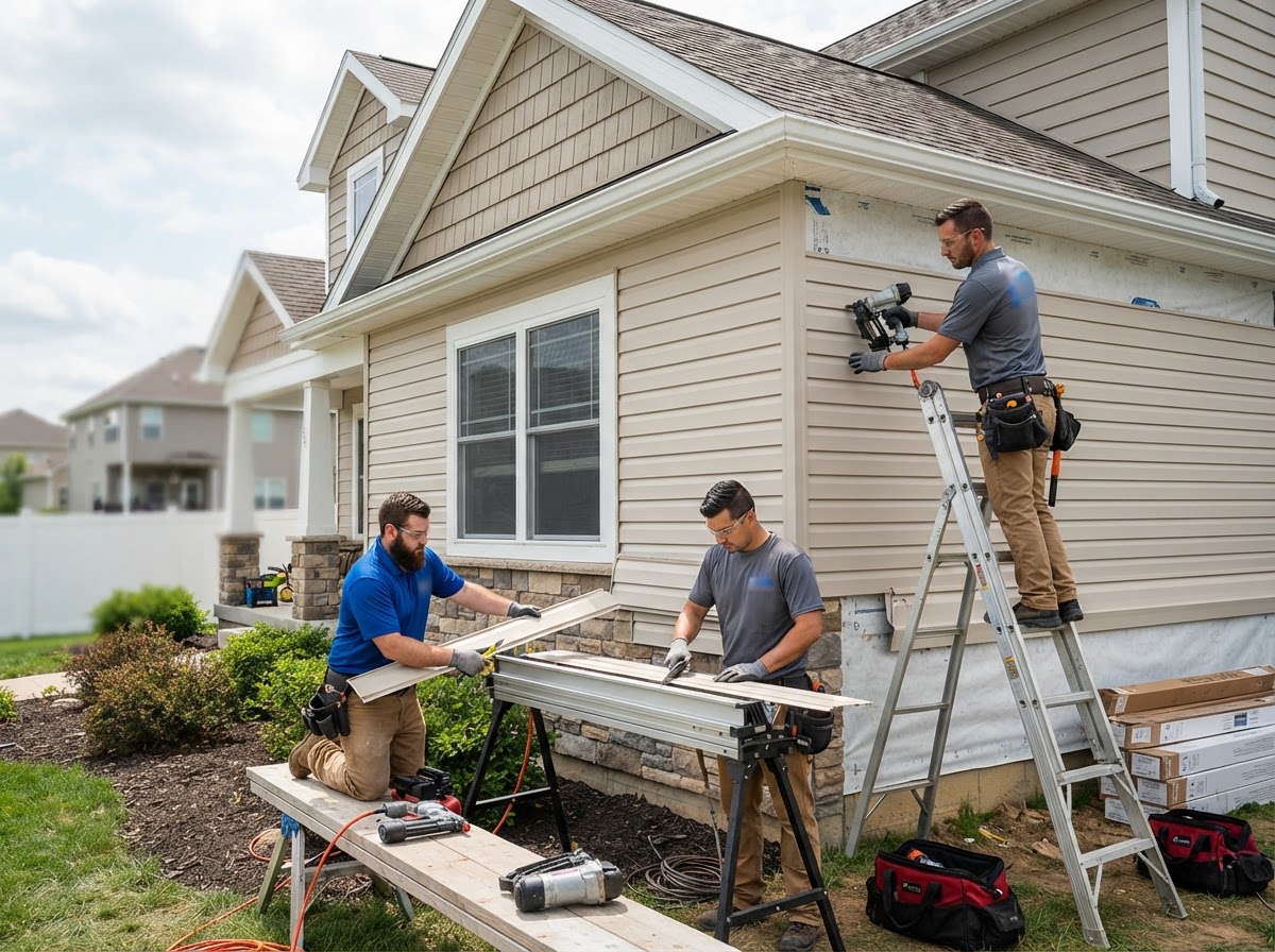 Siding Contractors professional service business — website, CRM, and AI receptionist system by Benchmark Blueprint