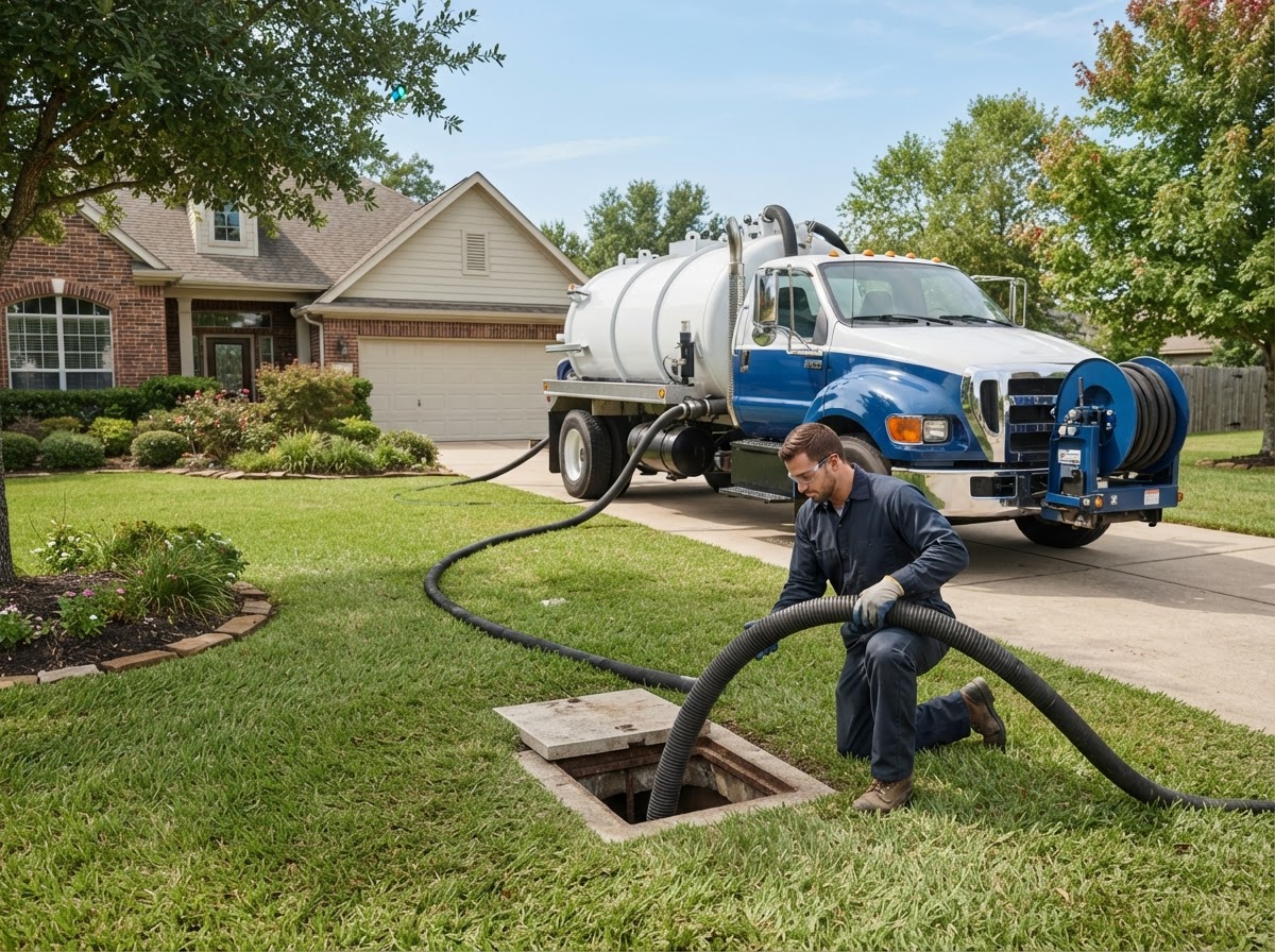 Septic Services professional service business — website, CRM, and AI receptionist system by Benchmark Blueprint