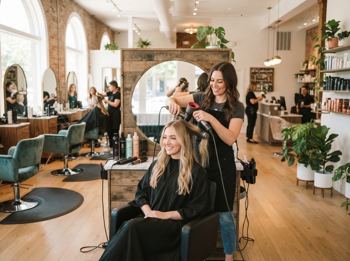 Hair Salons professional service business — website, CRM, and AI receptionist system by Benchmark Blueprint