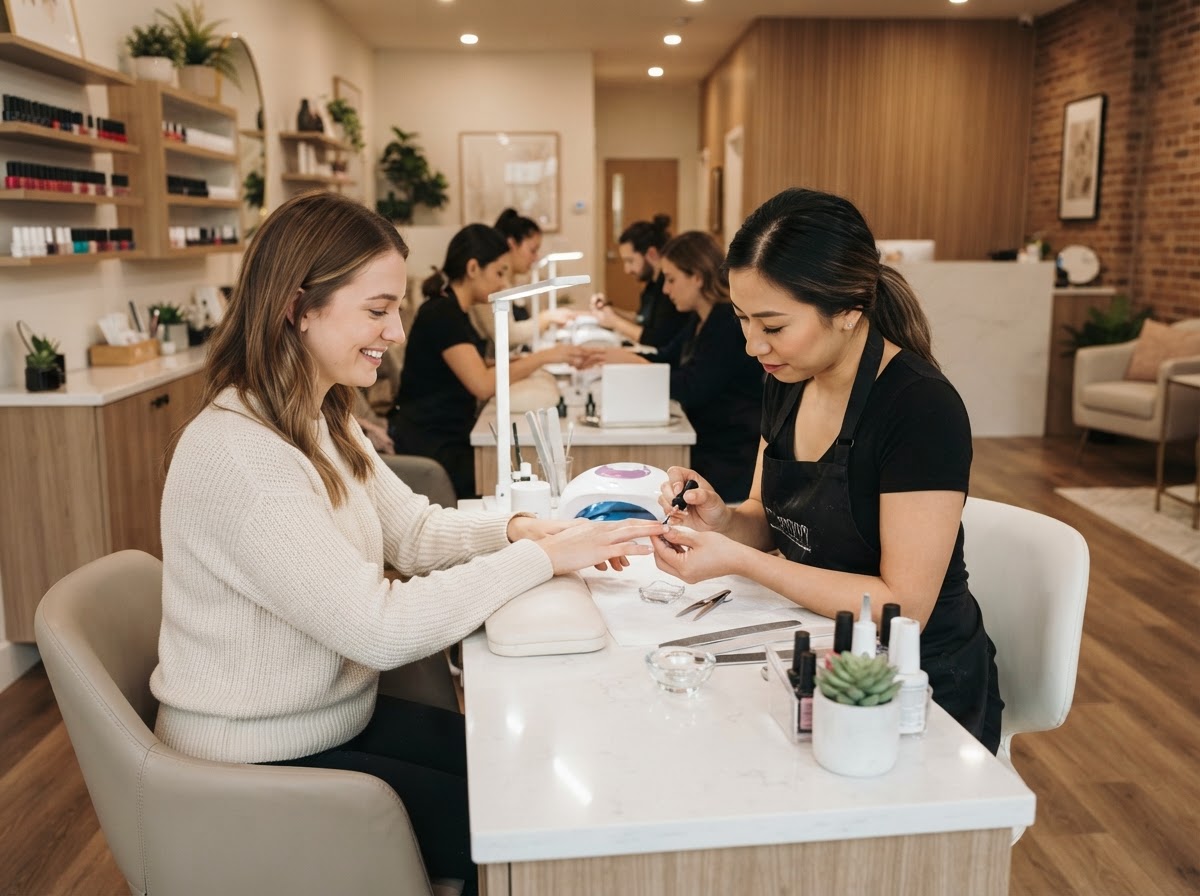 Nail Salons professional service business — website, CRM, and AI receptionist system by Benchmark Blueprint