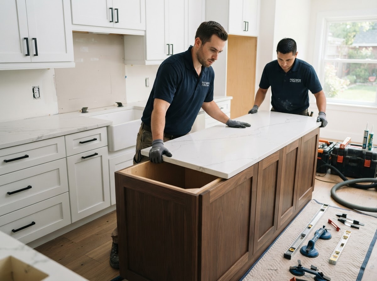 Cabinet & Countertop Companies professional service business — website, CRM, and AI receptionist system by Benchmark Blueprint