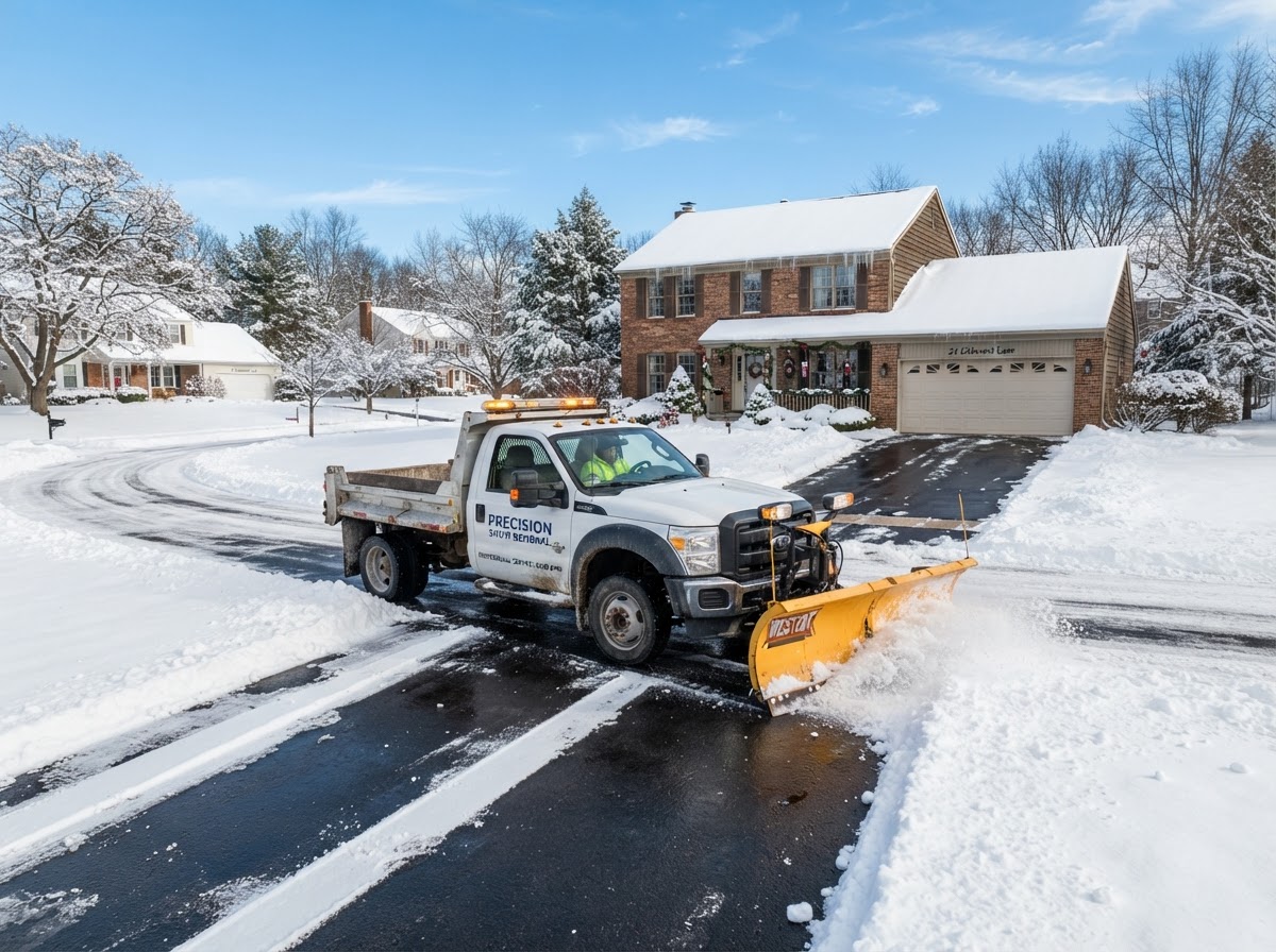 Snow Removal professional service business — website, CRM, and AI receptionist system by Benchmark Blueprint