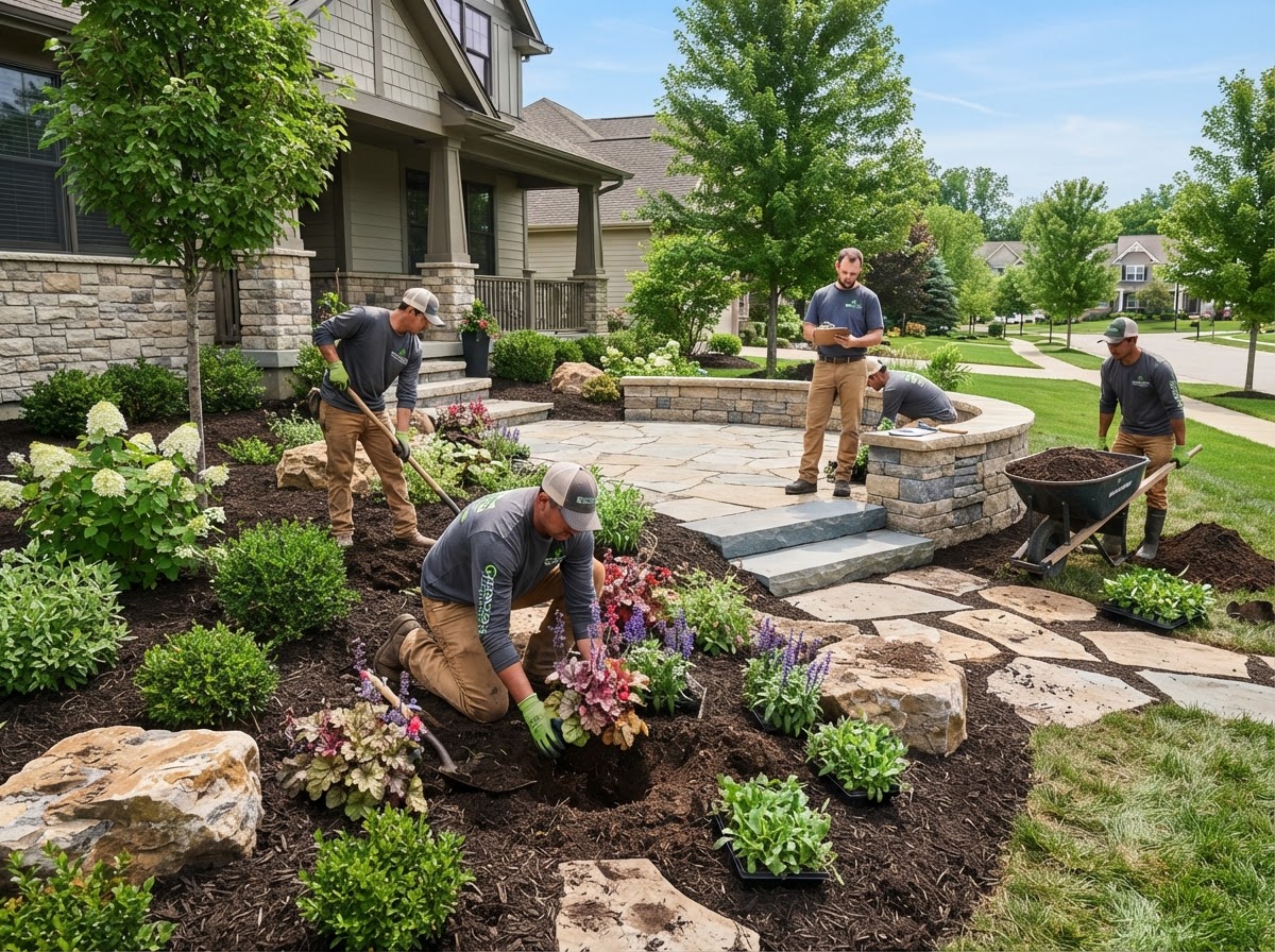 Landscaping professional service business — website, CRM, and AI receptionist system by Benchmark Blueprint