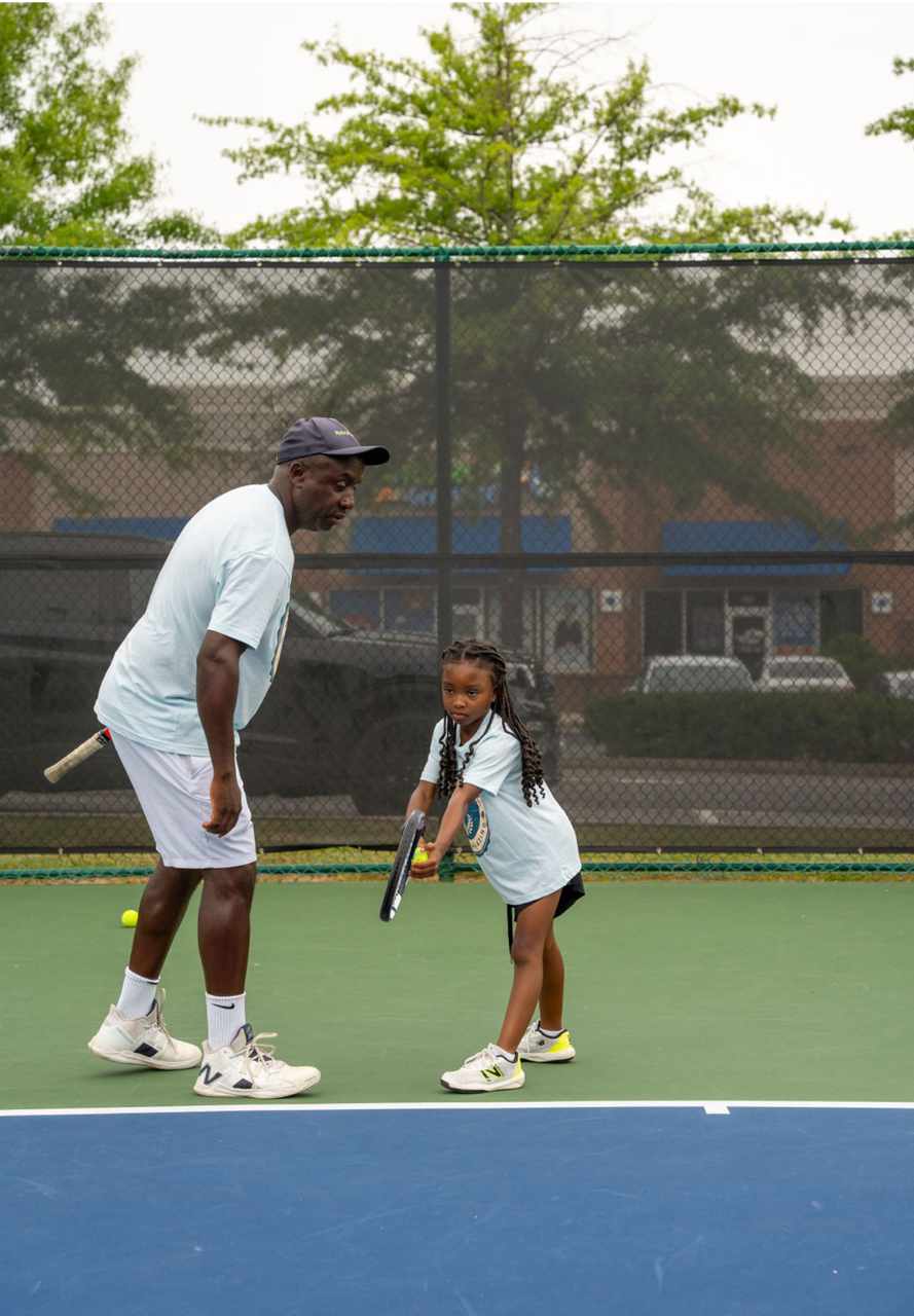 Individual stroke coaching for young tennis player
