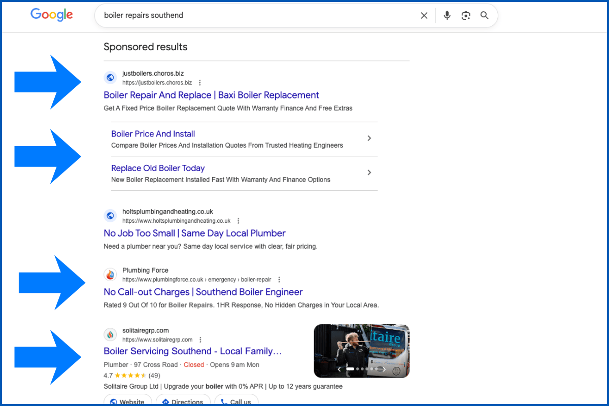 google ads for trades