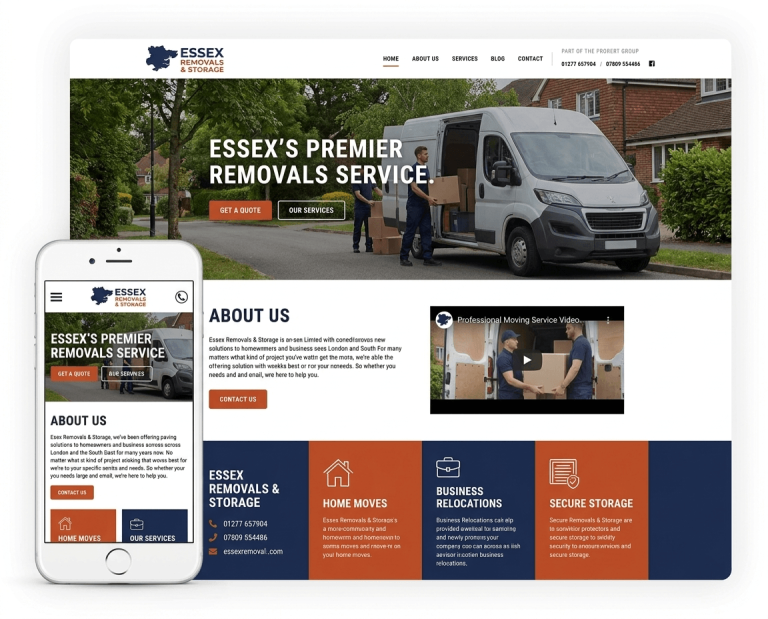 Website Design For Removal Companies project example 3