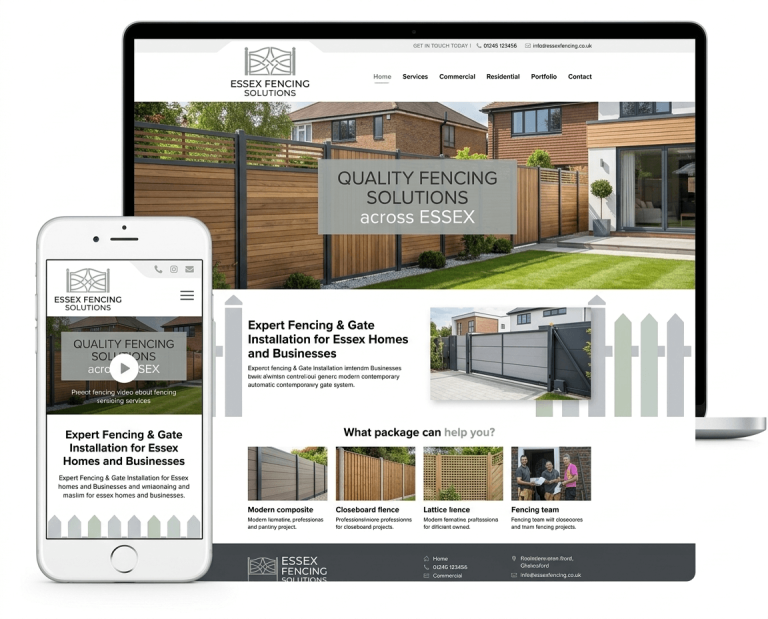 Website design for FENCING INSTALLERS