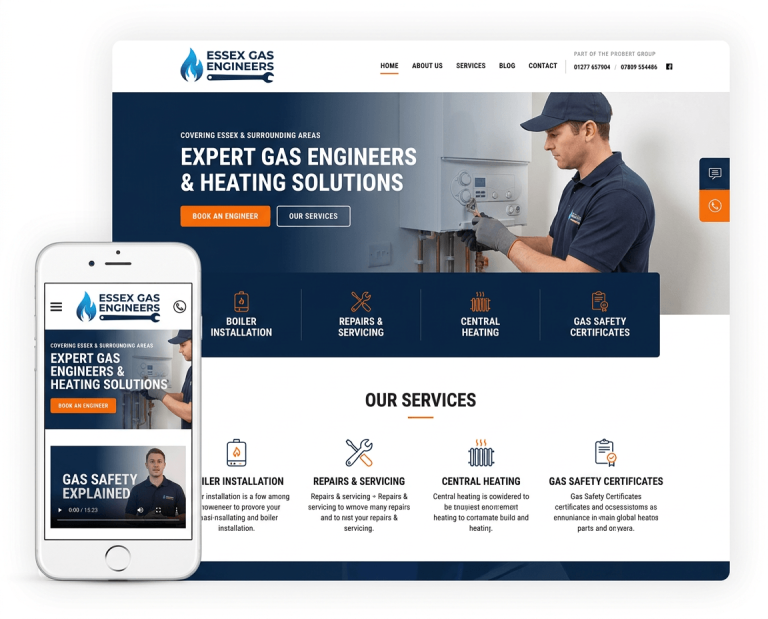 Website design for GAS ENGINEERS