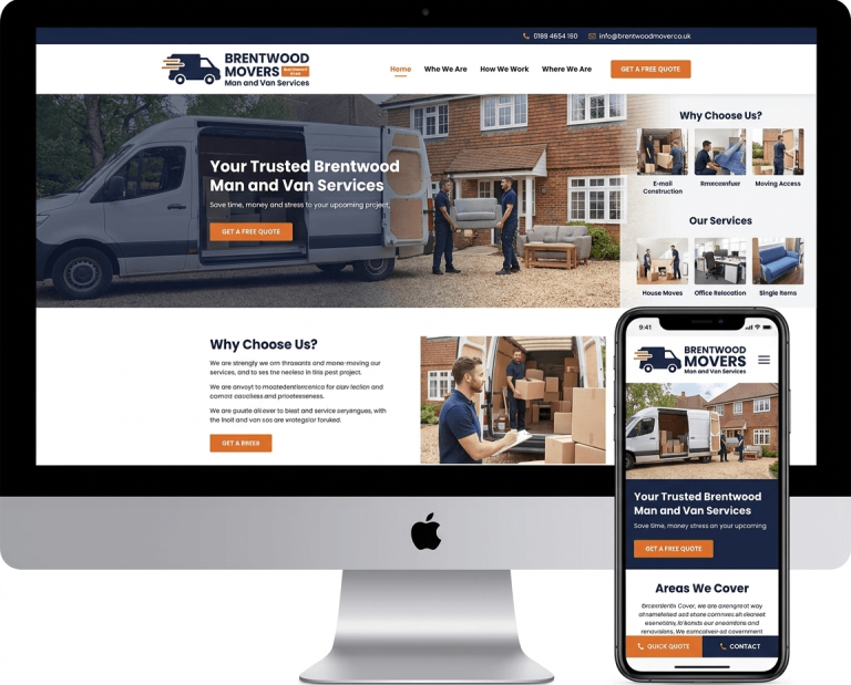 Website Design For Rubbish Removals project example 2
