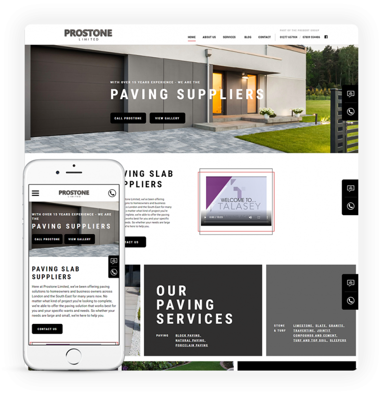 Website Design For Paving Contractors project example 3