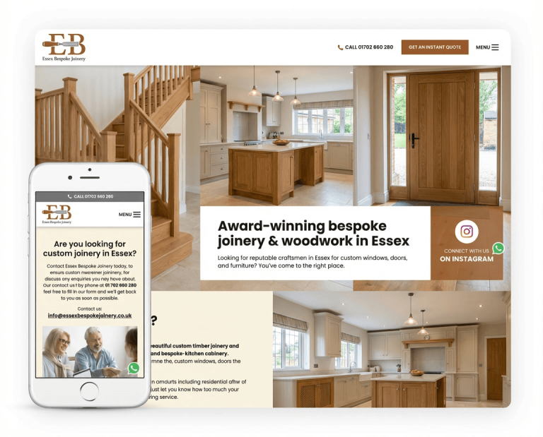 Website design for JOINERS & CARPENTERS