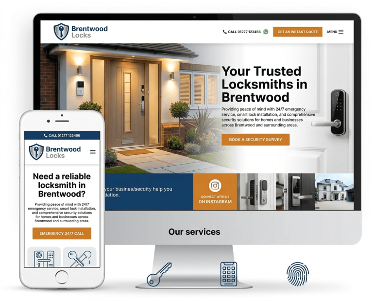 Website Design For Locksmiths project example 2