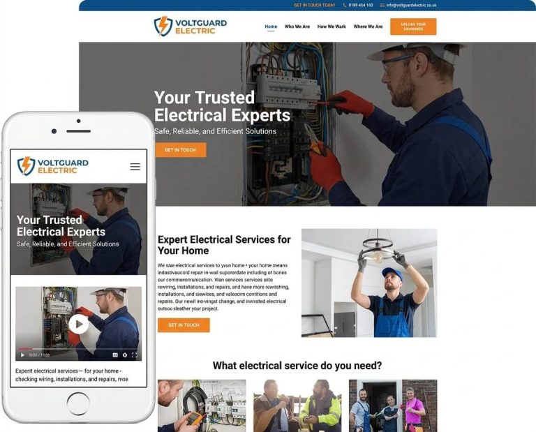 Website Design For Electricians project example 3