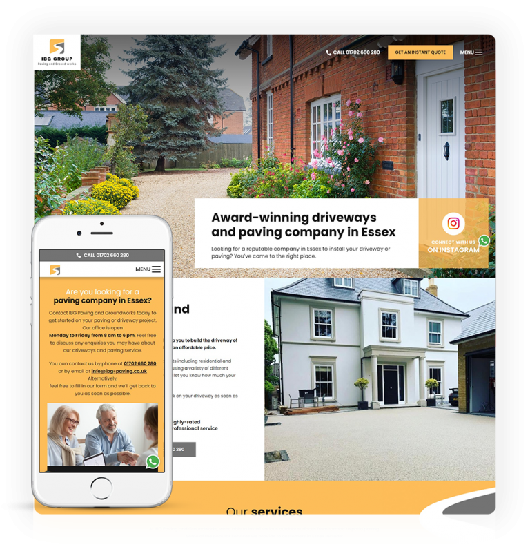 Website design for BUILDERS