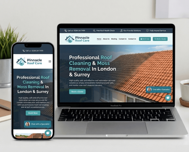 Website design for ROOF CLEANING CONTRACTORS