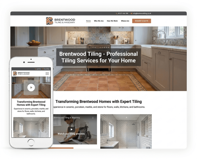 Website Design For Tilers project example 3