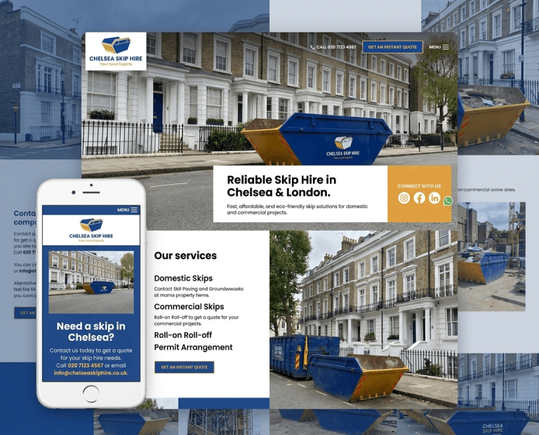 Website Design For Skip Hire Firms project example 2
