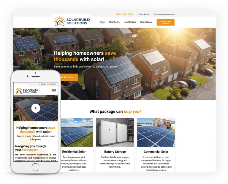 Website Design For Solar Panel Installers project example 3