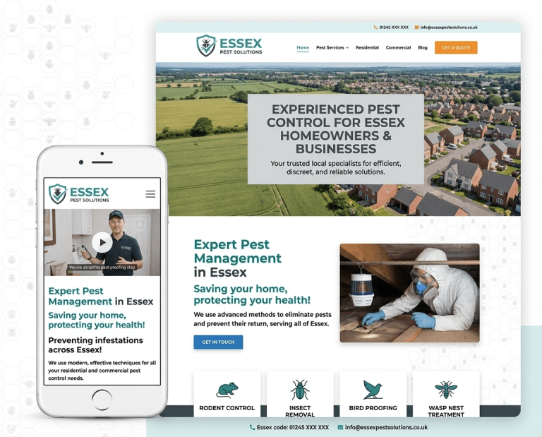 Website Design For Pest Control Companies project example 3