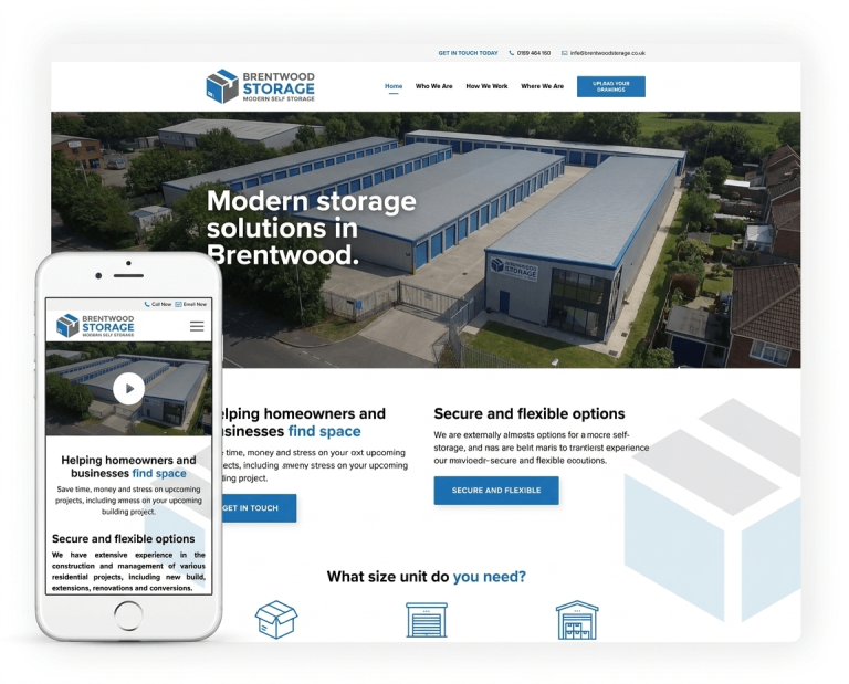 Website Design For Storage Companies project example 2