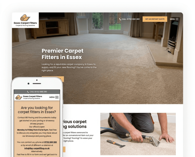Website design for FLOORING COMPANIES