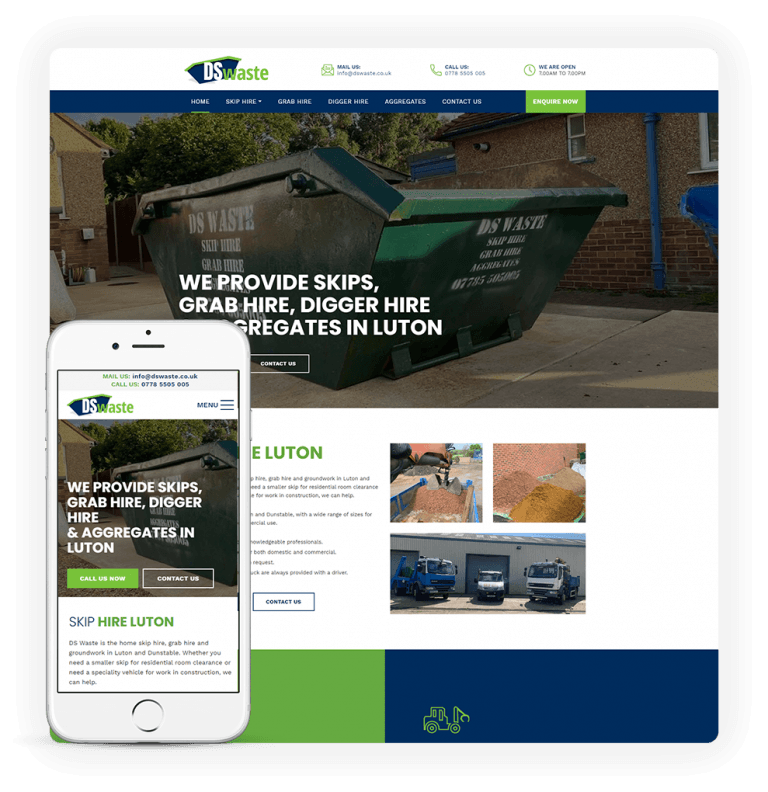 DS Waste Website Design